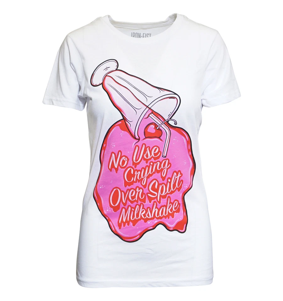 IRON FIST SPILT MILKSHAKE LADIES T SHIRT  - Image 1 of 1