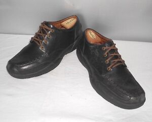 Men's Dr. Comfort Black Leather Casual Fall Oxfords Size 10.5 D