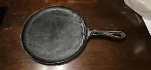 Antique 1800's Vintage Cast Iron Gate Marked Griddle Skillet Fancy Handled 9" - Picture 1 of 5