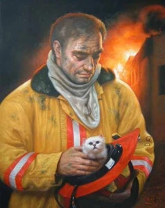 ritratto personalizzato da foto, dipinto a mano con olio su tela - Foto 1 di 17