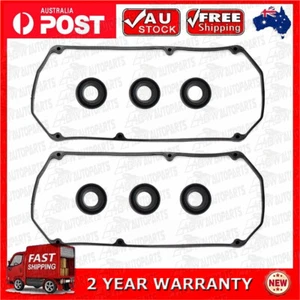 (2) Valve Rocker Cover Gaskets Kit For Mitsubishi Triton MK ML 6G72 6G74 1996-09 - Picture 1 of 4