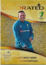 2023 / 24 Cricket Traders Decorated Priority (DP08) Usman KHAWAJA 16/40