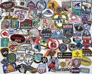 Hart Puzzles Ski Patches 1000 Piece Jigsaw Puzzle By Steve Smith - Picture 1 of 3