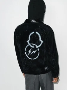 Moncler Genius 7 Moncler Fragment FRGMNT Printed Corduroy Jacket SIZE 2/M RARE!! - Picture 1 of 8