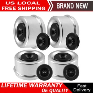 Set of 4 Trailer 2.44" Grease Cover Dust Cap for 5.2k 6k 5,200-6,000 Axle Hub - Picture 1 of 7