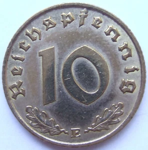 Münze Deutsches Reich 3. Reich 10 Reichspfennig 1936 E in Vorzüglich - Bild 1 von 2