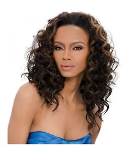 KENYA - OUTRE QUICK WEAVE SYNTHETIC HALF WIG LONG CURLY STYLE