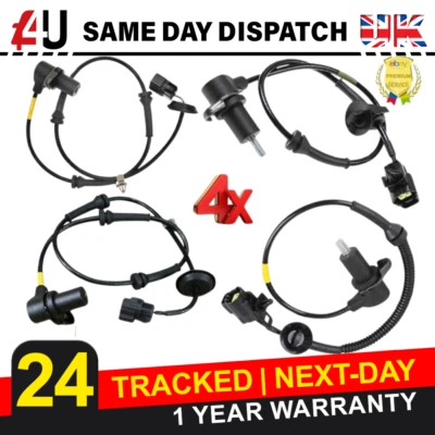 4X ABS SPEED SENSOR FOR CHEVROLET AVEO/KALOS DAEWOO KALOS 2002-2012 FRONT REAR - Image 1 of 4