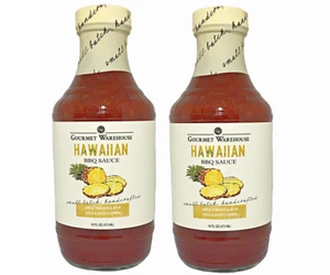 Gourmet Warehouse salsa barbecue hawaiana 2 bottiglie peso netto 16 fl oz (473 ml)  - Foto 1 di 6
