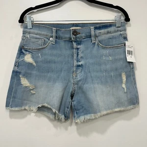 Edyson Damen Delon High Rise Shorts 28 Medium Wash Raw Hem Revolve NEU - Bild 1 von 6