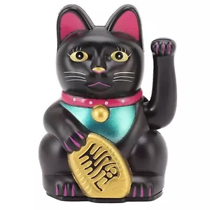 Lucky Cat Waving Arm 4 Inch Wealth Fortune Cat Statue Decorations Hand Waving... - Picture 1 of 10