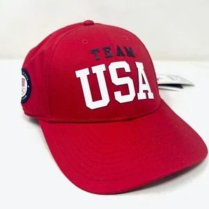 Polo Ralph Lauren Team USA Olympics Cap Mütze - Rot - Größe OS - Neu mit Etikett - Bild 1 von 7