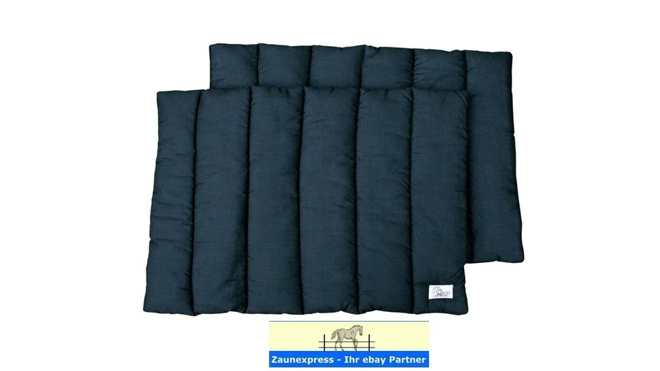 HARRY'S HORSE 4er Set Bandagenunterlagen extra dick und groß 50 x 65 cm schwarz