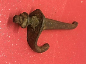 Coat & Hat Wall Hook-Bolt Mount-3" Long-Primitive-Cast Iron (B) - Picture 1 of 3