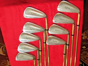 Vintage Lynx Master Model Golf Club Set 3,4,5,6,7,8,9P,S Stainless Steel RH - Picture 1 of 12