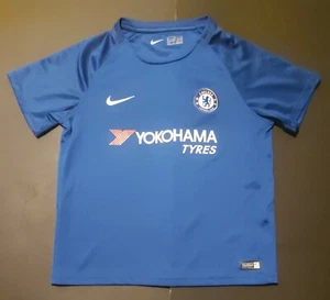 CHILDREN SIZE 7-8 YEARS CHELSEA 2017-2018 HOME FOOTBALL SHIRT JERSEY KIDS - Picture 1 of 13