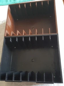 2 Add'n Stac Audio Cassette Storage Units Plastic Black/Brown Royal Sound Co USA - Picture 1 of 6