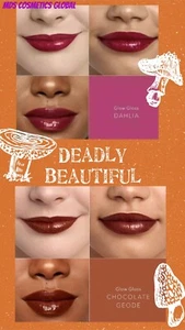 becca glow gloss CHOCOLATE GEODE - Rich Bronze + DAHLIA - Berry Plum Made In USA - Picture 1 of 8
