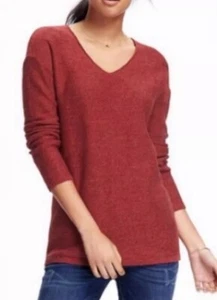 Old Navy Red Knit Sweater Top Sz XXL - Picture 1 of 9