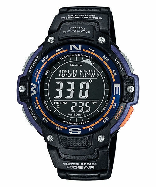 Casio SGW-100-2B Twin Sensor Digital Men's Watch - Black