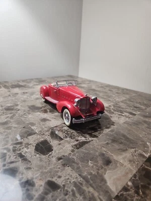 DANBURY MINT 1934 PACKARD V-12 LEBARON SPEEDSTER RED CAR 1:24 DIE CAST MIB #5 - Image 1 of 4