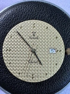 Vintage Works Vicence 3 Hand & Date Quartz Watch Movement Swiss Made 7 Jewels - Picture 1 of 4