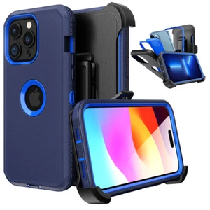 For iPhone 15 14 13 12 Pro Max XR Shockproof Case Cover /Belt Clip Fits Otterbox - Picture 1 of 23