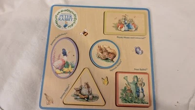 Peter Rabbit Wooden Puzzle 5 Pieces - Image 1 of 4