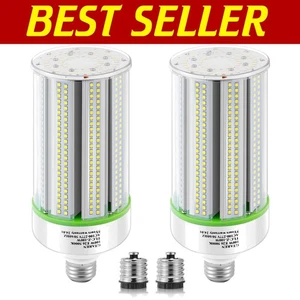 Energy-Saving 80W LED Corn Bulbs - Bright 11200 Lumen, 2-Pack with Instant On - Picture 1 of 8