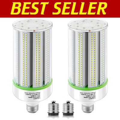 Energy-Saving 80W LED Corn Bulbs - Bright 11200 Lumen, 2-Pack with Instant On - Image 1 of 4