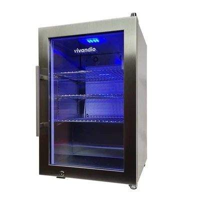 Getränkekühlschrank Outdoor Kühlschrank wetterfest Griff links mit Schloss 63L - Bild 1 von 4