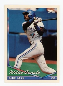 1994 Topps #124 Willie Canate Blue Jays RC - Picture 1 of 2