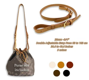 Leder Schulter Crossbody Riemen für NOE BB PM GM Tasche Vachetta verstellbar - Bild 1 von 12