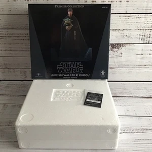 STAR WARS THE MANDALORIAN LUKE SKYWALKER & GROGU PREMIER COLLECTION GENTLE GIANT - Picture 1 of 15