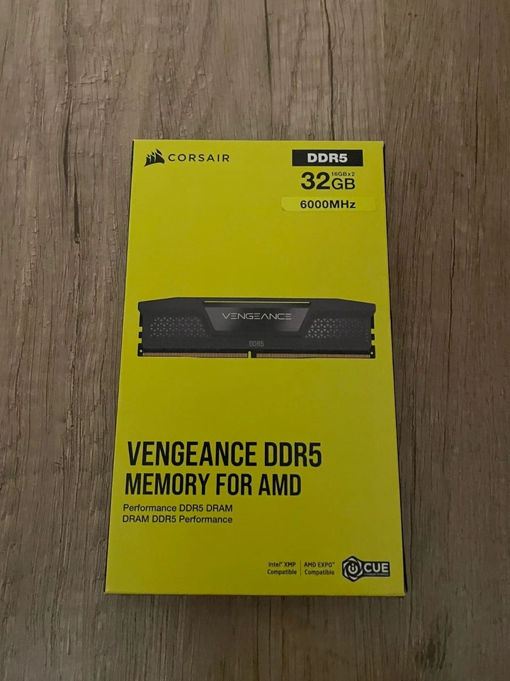 CORSAIR Vengeance DDR5 RAM 32GB (2x16GB) 6000MHz CL36 AMD EXPO INTEL XMP - NEU - Bild 1 von 3