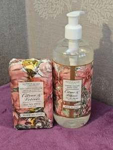 HOPIFICIO Citrus & Vetiver 500 ml Pump Luxury Italian Hand Soap + 260g Soap Bar - Picture 1 of 3