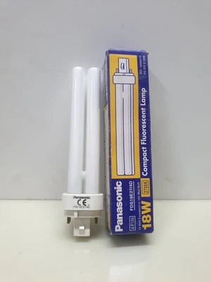 Panasonic FDS18E27/4D 18W Fluorescent CFL Lamp Light Bulb 4-Pin 2700K - Image 1 of 4