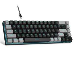 MageGee Portable 60% Mechanical Gaming Keyboard, MK-Box LED Backlit Compact 68 K - Bild 1 von 7