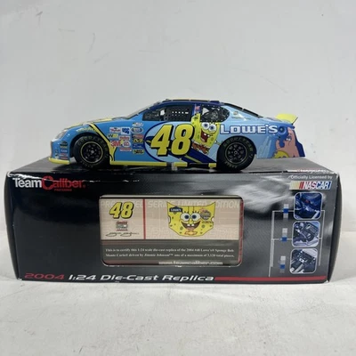 team caliber jimmie johnson lowes sponge bob Monte Carlo /3120 1/24 Diecast - Image 1 of 4