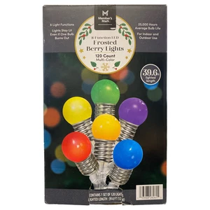 Member's Mark LED Frosted Berry Lights, 39.6', Multicolor, 120ct - Picture 1 of 2