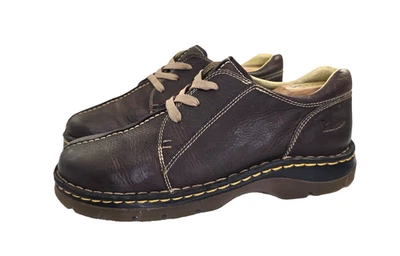 Dr Marten Shoes Brown Leather Oxfords 11232 Split Toe Unisex Mens 8 Womens 9 - Image 1 of 4