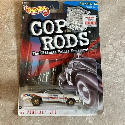 HOT WHEELS COP RODS '67 PONTIAC GTO - DEPARTAMENTO DE POLICÍA DE ATLANTA, GA Foto 1 de 4