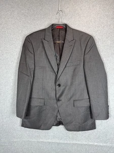 Alfani Suit Mens 42R Gray Wool Two Piece Jacket Pants 34x30 Dress Classic Formal - Picture 1 of 20