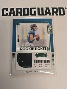 Parche de boleto de novato verde Contenders 2021 Trevor Lawrence variación RSV-TRL   - Imagen 1 de 6