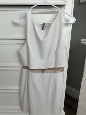 Bailey 44 Middle Linebacker Bodycon White Jersey Knit Dress Sz Large - Image 1 of 3