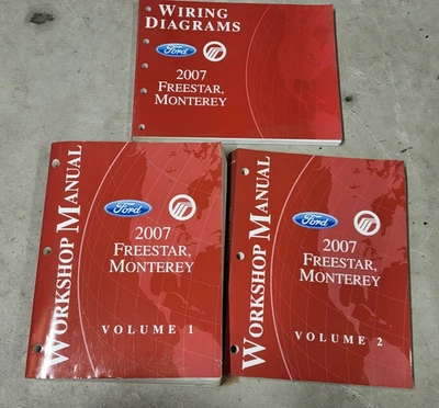 2007 Ford Freestar Mercury Monterey fiação elétrica loja manual de serviço CONJUNTO - Imagem 1 de 4