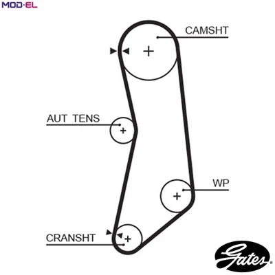 TIMING BELT 5626XS FOR FIAT PANDA/Hatchback/Van/CLASSIC 187 A1.000 1.1L 4cyl - Image 1 of 4