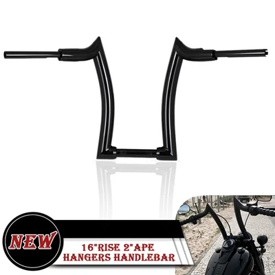 16'' Rise 2" Ape Hanger Handlebar Fit For Honda Rebel CMX250C - Imagem 1 de 4
