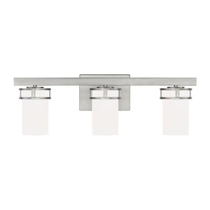 Robie 3-Light Bathroom Vanity Light in Brushed Nickel - Picture 1 of 1