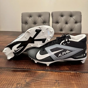 Nike Alpha Menace 4 Pro schwarz weiß Fußballschuhe 130 $ Größe 12 FZ7702-005 - Bild 1 von 9